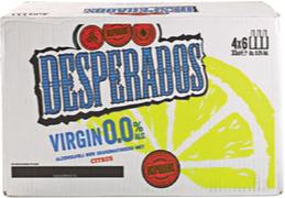 Desperados Virgin 0.0% doos met 24 flesjes van 33cl